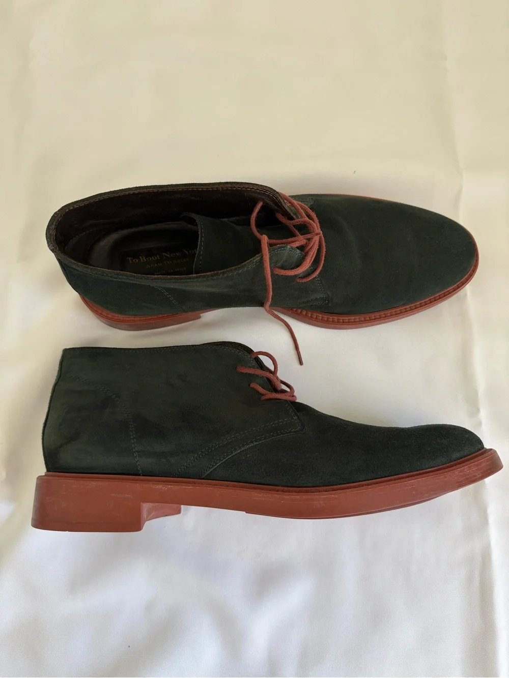 To Boot New York Adam Derrick Collins U850G Blue Suede Lace Shoes Men's Size 12